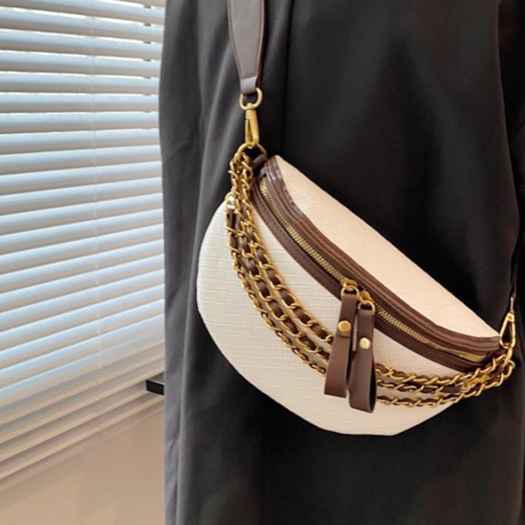 Luxury Leather Small Chain Women\'s Fanny Pack or Cross-body main image 7